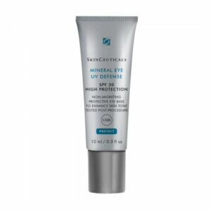 Sonnenschutz für die Augen in einem 10 ml Silber-Tube mit blauer Beschriftung und SPF 30.