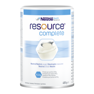 Dose mit neutralem Geschmack von Nestlé, enthält 400 g einer kompletten Nahrungsmittelergänzung.
