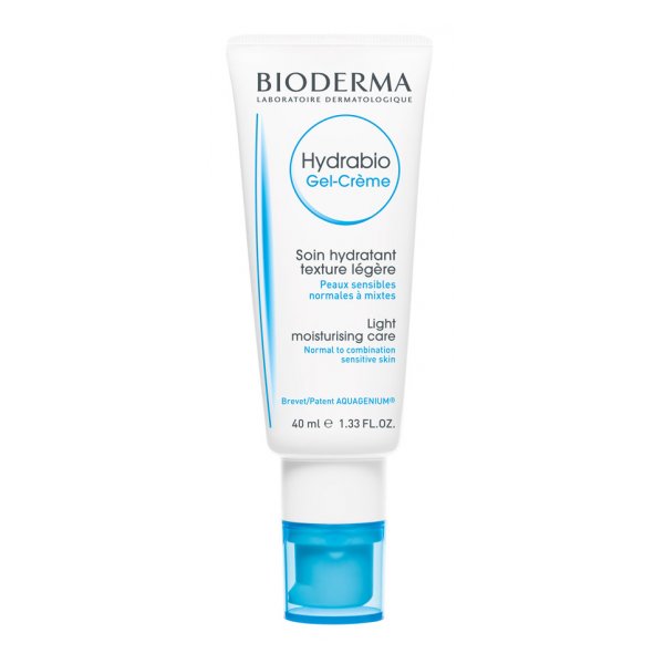 Tube mit Hydrationsgel von Bioderma für normale bis Mischhaut, leichter Textur, 40 ml.