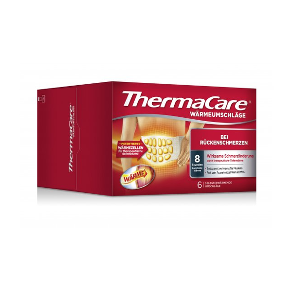 Thermacare Wärmumschläge für Rückenschmerzen, 8 Stunden zur Schmerzlinderung mit patentierten Wärmezelldesign.