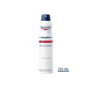 Spraydose mit Eucerin Aquaphor Schutz- und Reparatur-Spray für extrem trockene Haut in 250 ml.