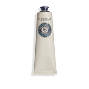 Tube mit intensiv pflegendem Handbalsam von L'Occitane, enthält 25% Sheabutter.