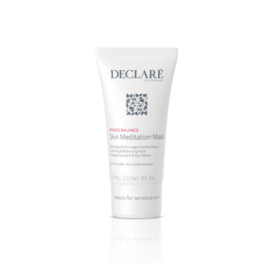 Weiße Tube mit beruhigender Gesichtsmaske für alle Hauttypen, 75 ml, von Declare Switzerland.
