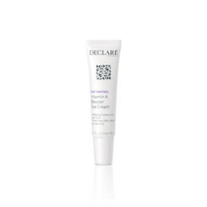 Kleine Tube mit Vitamin A Augencreme von DECLARE, betont das Lifting und die Pflege von Wimpern.