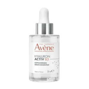 Avene Hyaluron Activ B3 Serum-Konzentrat in einer transparenten Flasche mit Pipette, 30 ml.